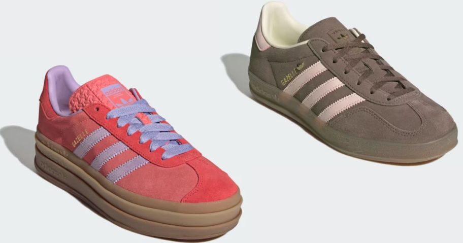 Stock images of two adidas sneaker