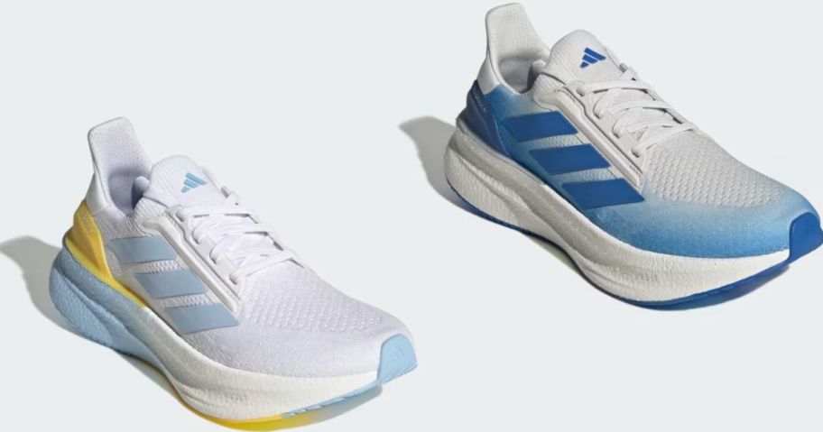 Stock images of two adidas ultraboost sneaker