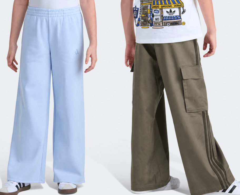 adidas kids fleece pants and cargo pants