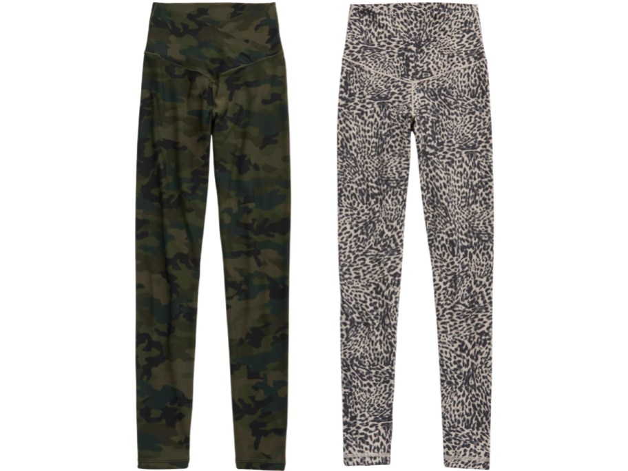 two pair of womens leggings