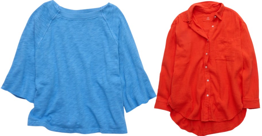 womens tee and coverup shirt