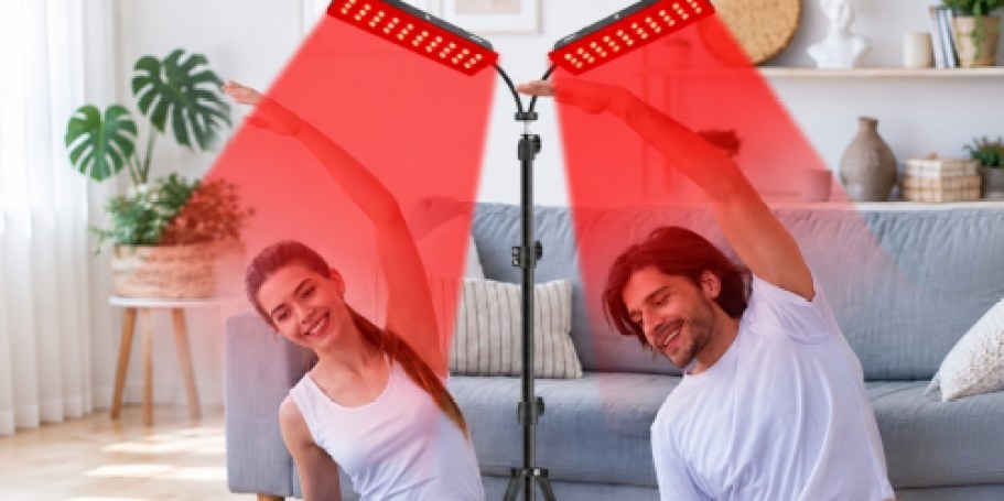 Red Light Therapy Lamp w/ Adjustable Stand & Timer Only $27.57 Shipped (Reg. $91)