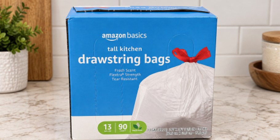 Amazon Basics 13-Gallon Trash Bags 90-Pack Just $7 Shipped (Reg. $16)