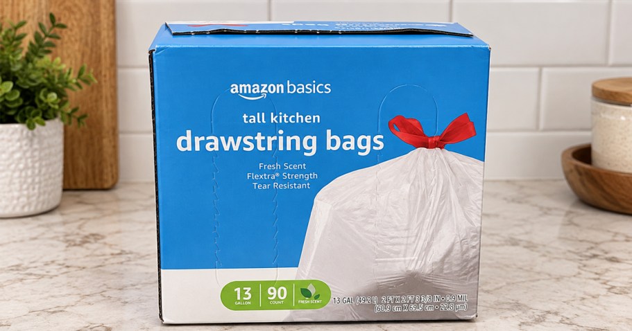 Amazon Basics 13-Gallon Trash Bags 90-Pack Just $7 Shipped (Reg. $16)