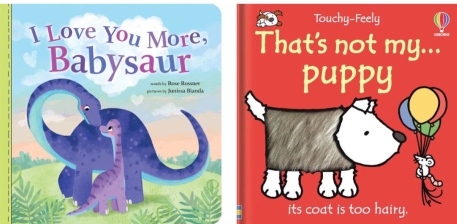 2 board books on a white background