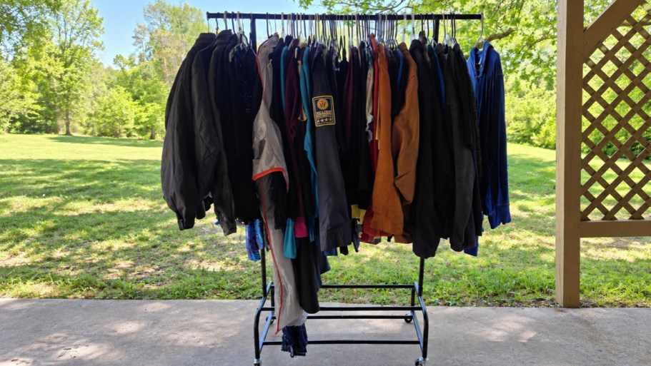 Portable Clothes Rack Just $27.59 Shipped on Amazon (Reg. $46)