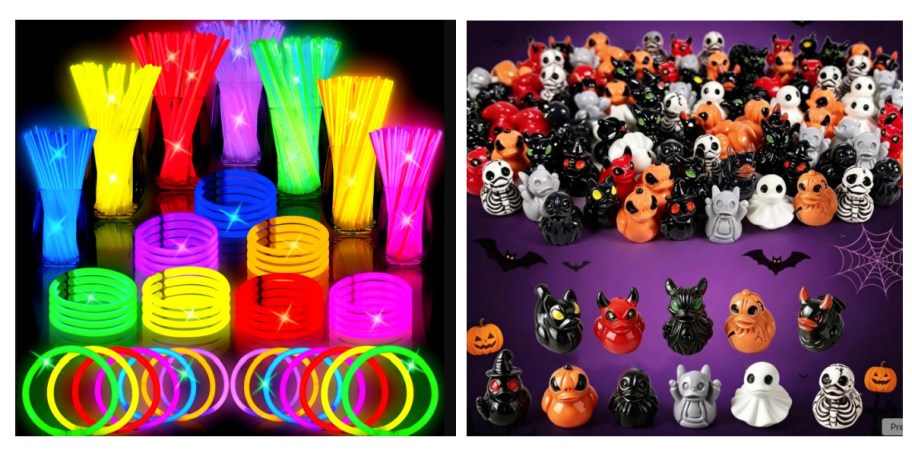 glowsticks and mini ducks