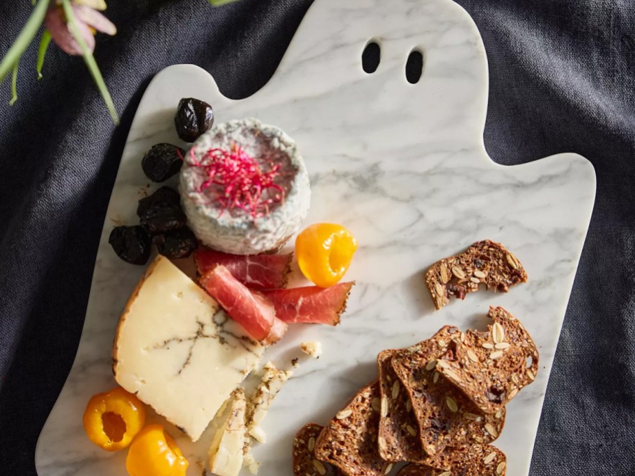 marble ghost serving tray
