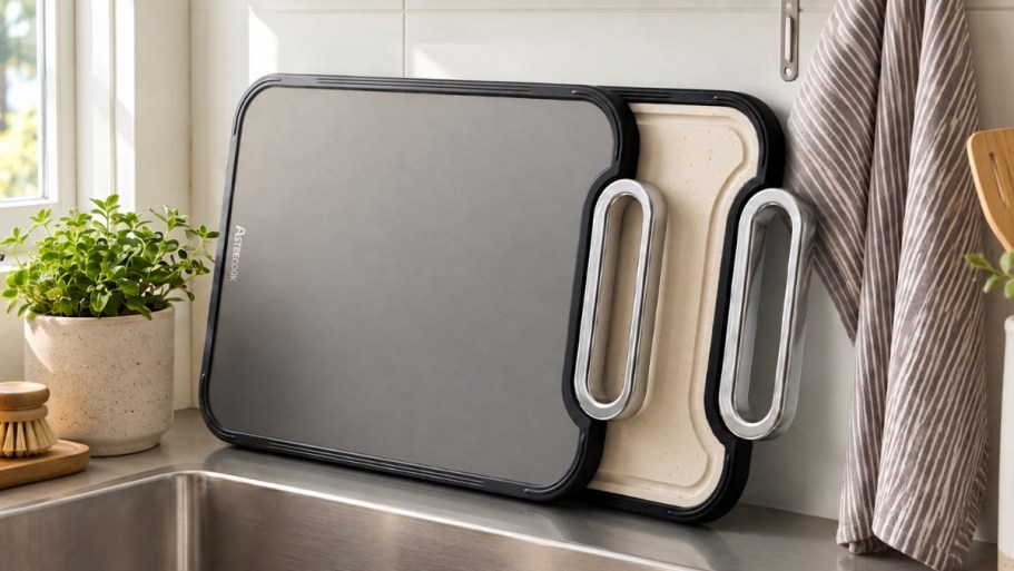 Titanium 2-in-1 Cutting Board Just $12.49 on Amazon (Regularly $50)