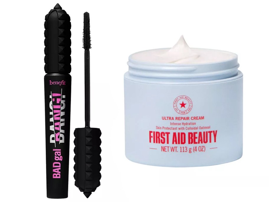 badgal mascara and face cream jar open 