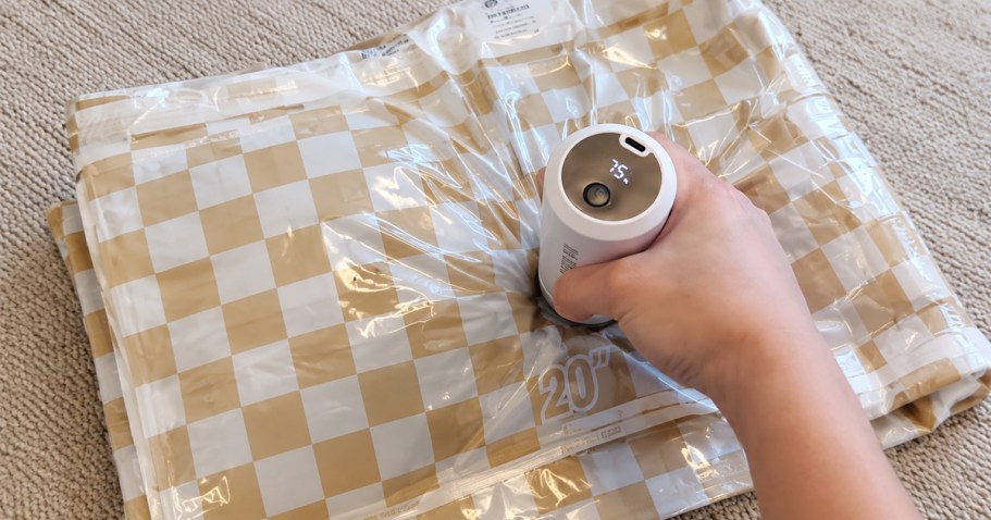 Amazon Travel Must Have: 12 Vacuum Bags + Rechargeable Pump Just $9.99