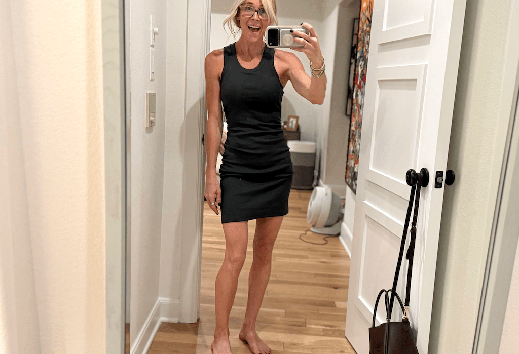 Collin wearing black athletic dress 