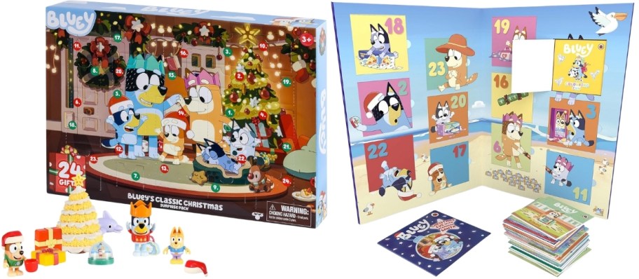 2 bluey christmas advent calendars