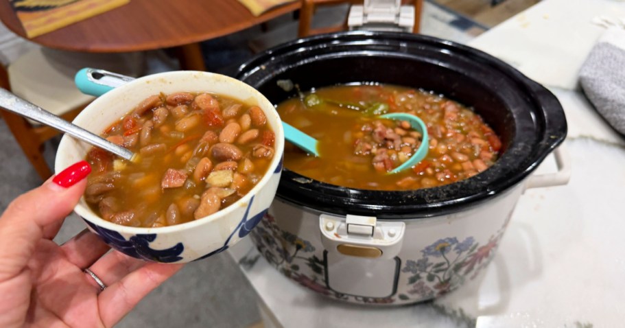 Turn a $2 Bag of Beans into Easy Charro Beans for Meal Prep!