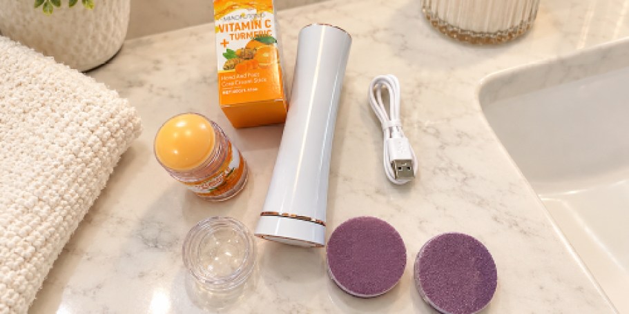 Electric Foot File Just $11.99 on Amazon (Reg. $27) – Includes Foot Cream!