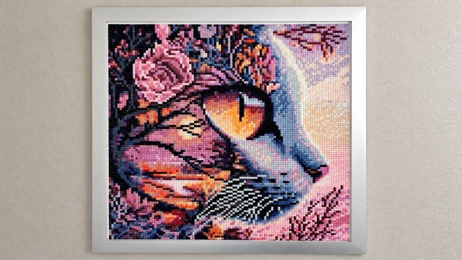 cat diamond art image