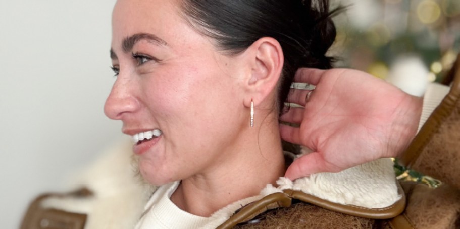 These Sparkly Gold-Plated Hoops Are Only $14.99 and Include a Gift Box (Team & Reader Fave!)