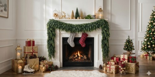 Huge 9′ Cedar Garland Only $26.99 on Amazon