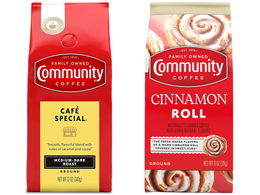 cafe special and cinnamon roll bags 