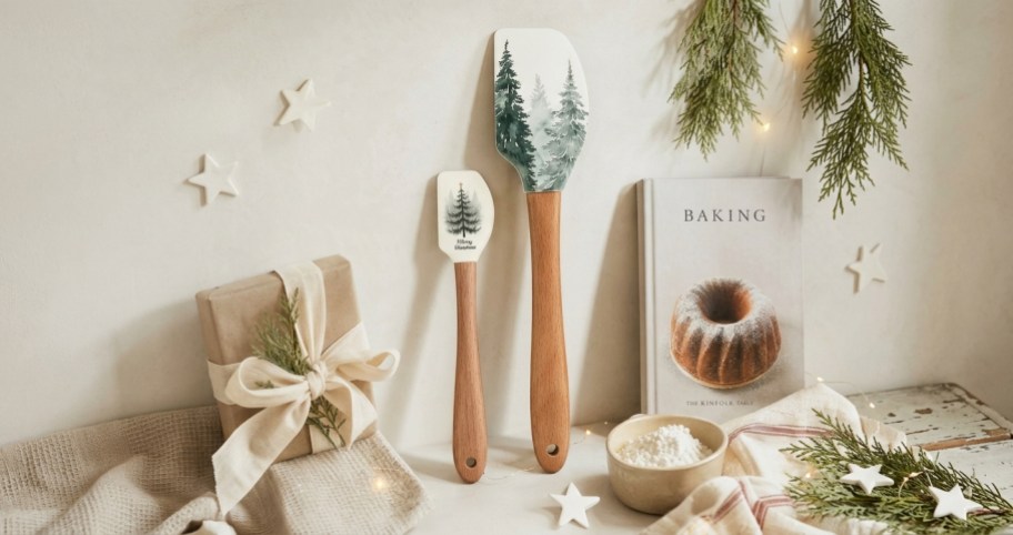 christmas spatula set in a kitchen