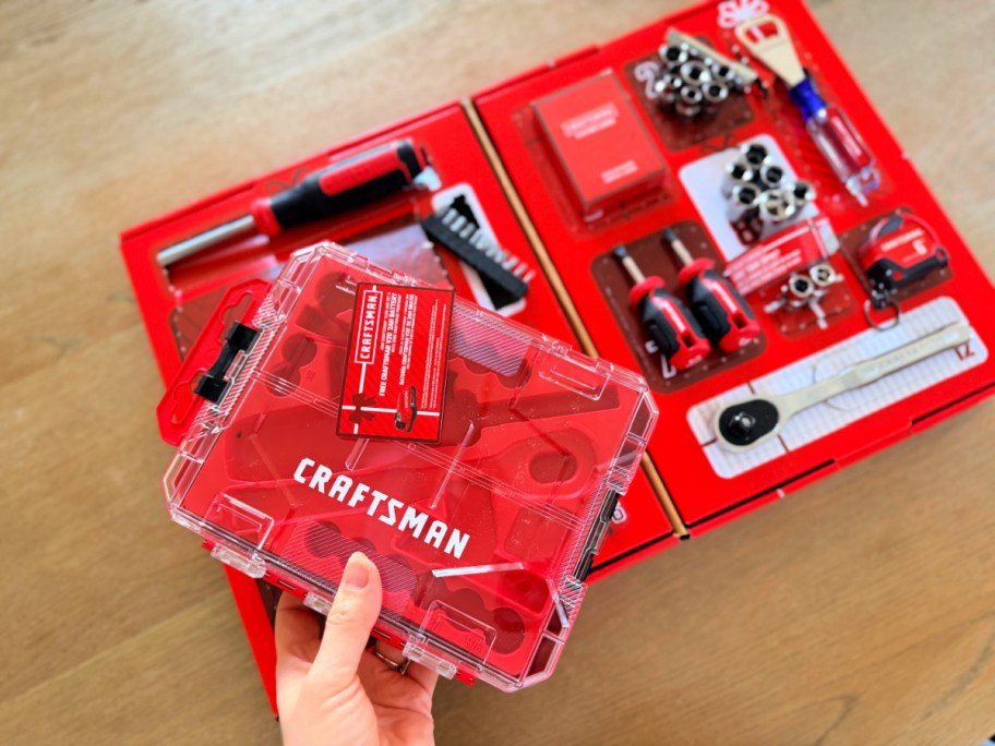 craftsman advent calendar displayed open