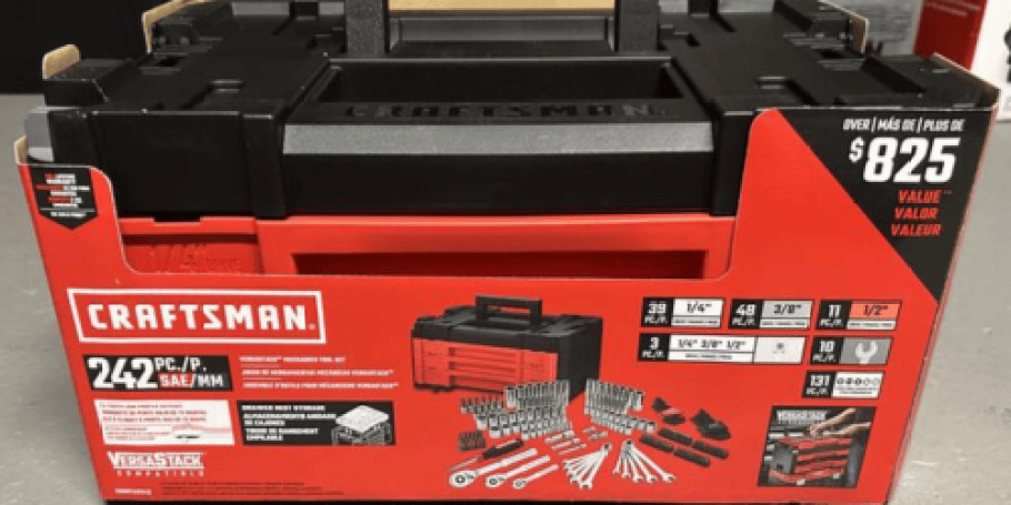 Craftsman Mechanics 242-Piece Tool Set Just $99 Shipped on Lowes.com (Reg. $229)