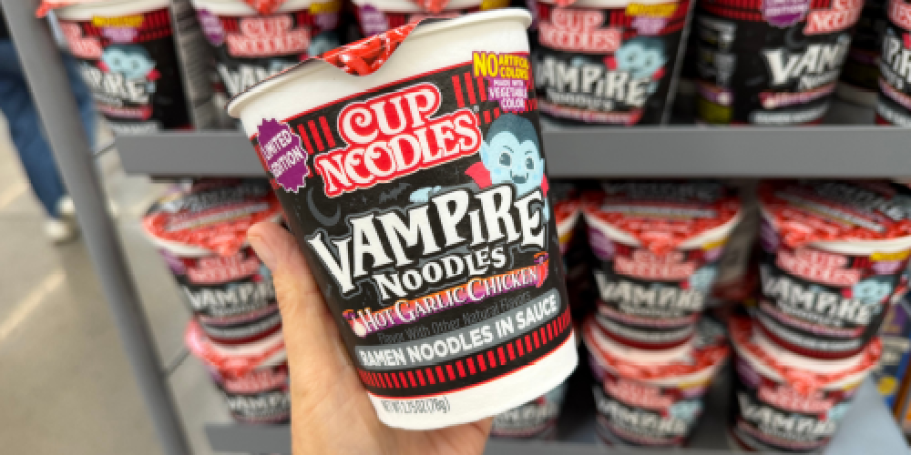 NEW Vampire Cup Noodles Just $1.18 at Walmart (Turns Red in Hot Water!)