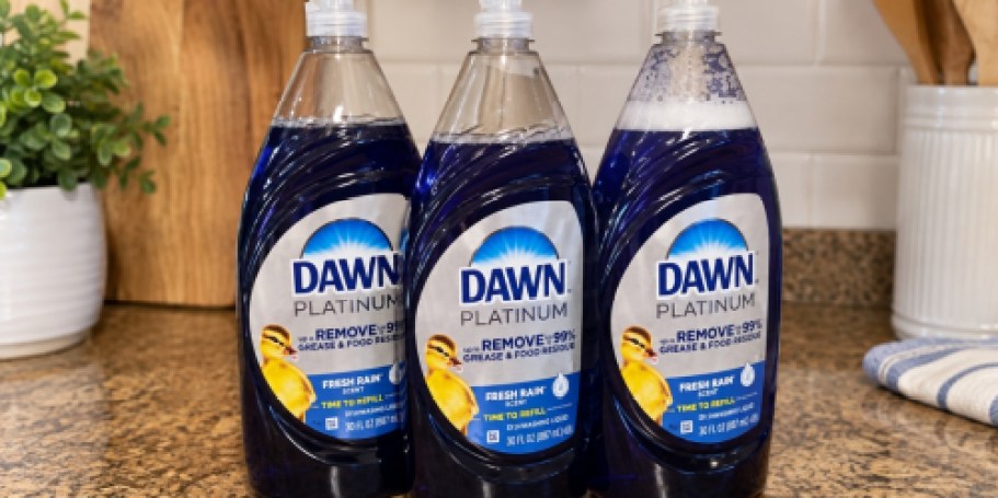 THREE Dawn Platinum 30oz Dish Soaps Just $11 Shipped on Amazon | Stock Up & Save!