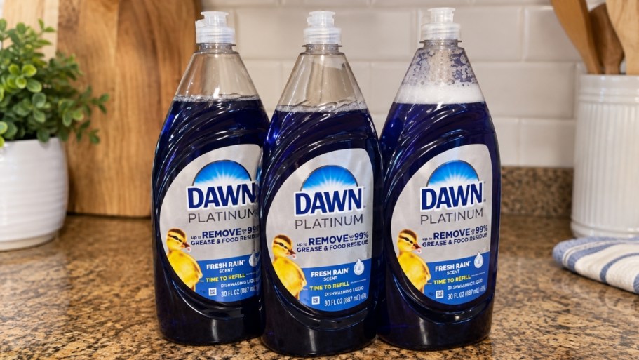 THREE Dawn Platinum 30oz Dish Soaps Just $11 Shipped on Amazon | Stock Up & Save!