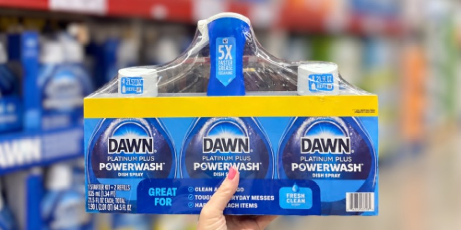 TWO Dawn Powerwash 3-Packs Just $5 Each at BJ’s After RARE Stacking Coupons
