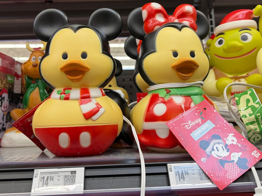 minnie and mickey duck blow molds 