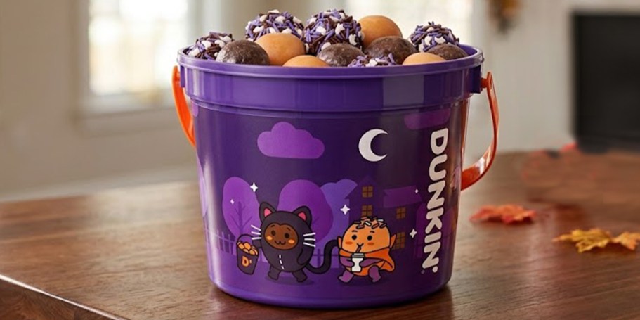 Dunkin’s NEW Glow-in-the-Dark MUNCHKINS Bucket & Viral Spider Donut Available NOW