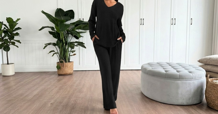 Women’s Ribbed Loungewear Set Just $11.99 on Amazon (Reg. $30)