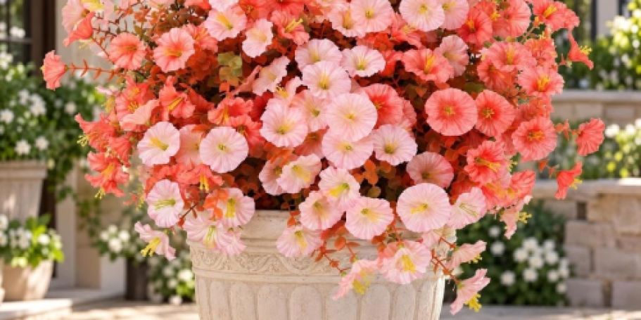 Artificial Flowers from $6.99 on Amazon (Easy Fall Porch Refresh!)