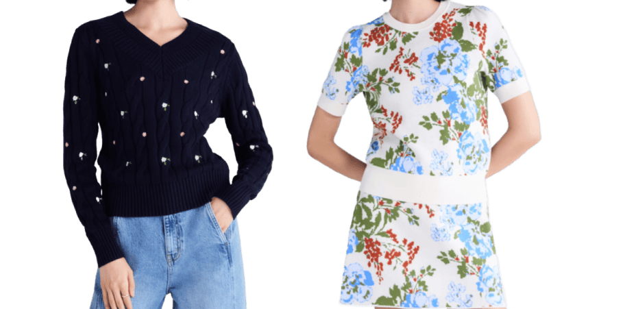 2 women wearing sweaters