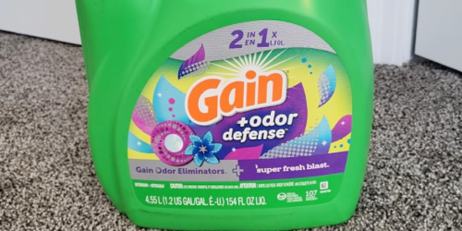 FOUR 154oz Gain + Odor Defense Detergents Just $42 Shipped Amazon