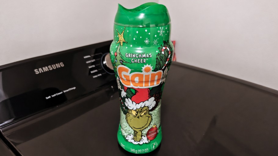 Grinch Gain Laundry Scent Booster Beads Just $5.41 Each Shipped on Amazon