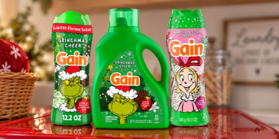 Save $5 on the NEW Grinch Gain Collection at Walmart