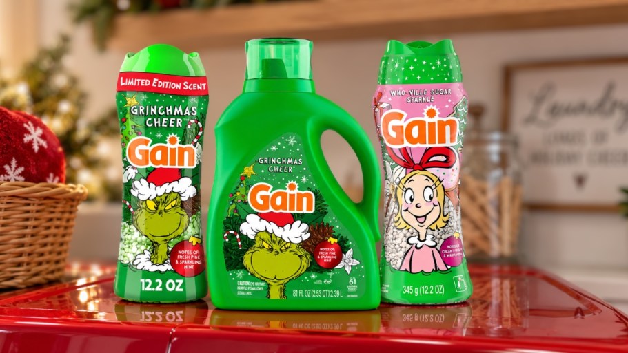 Save $5 on the NEW Grinch Gain Collection at Walmart