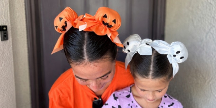 Make Easy Ghost or Pumpkin Hair Buns w/ These $5 Walmart Kits