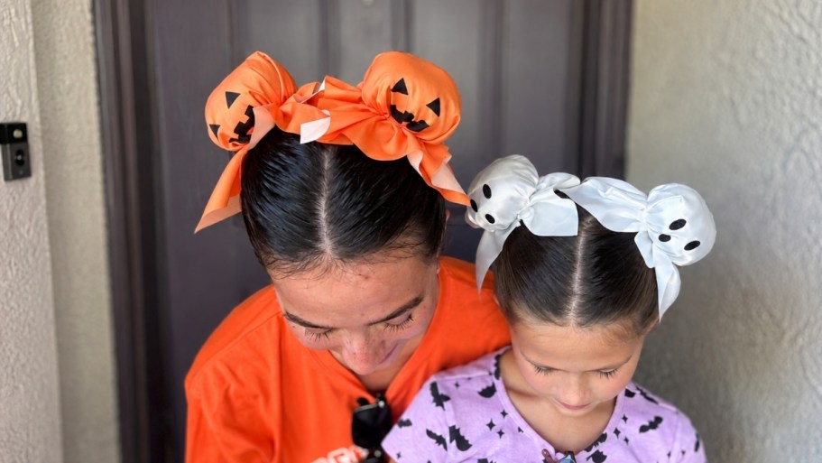 Make Easy Ghost or Pumpkin Hair Buns w/ These $5 Walmart Kits