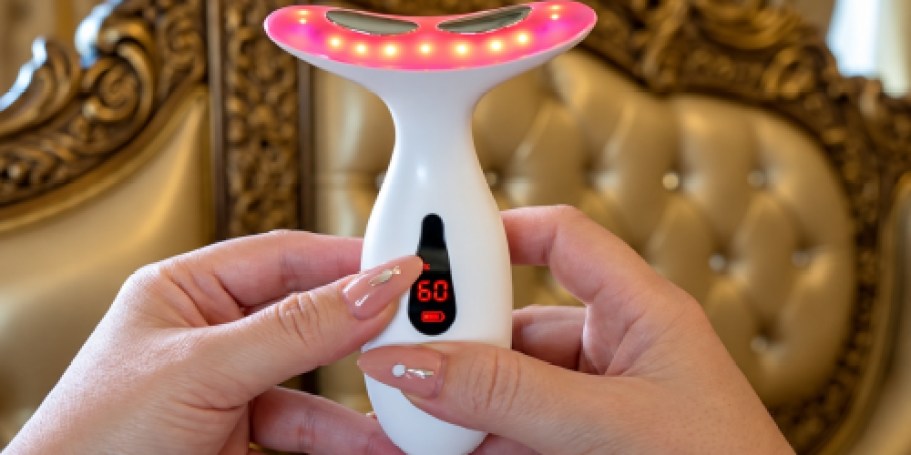 Red Light Facial Massager Only $6.99 on Amazon (Reg. $14)