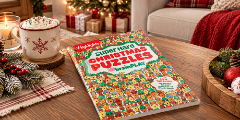Highlights Christmas Puzzles Book Just $4.79 on Amazon (Fun for Kids AND Adults!)