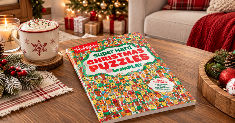 Highlights Christmas Puzzles Book Just $4.79 on Amazon (Fun for Kids AND Adults!)