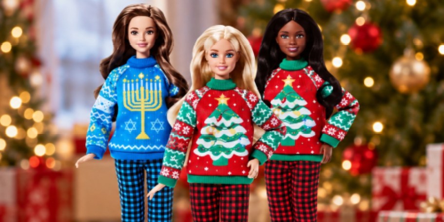NEW Holiday Sweater Barbie Dolls Just Dropped on Target.com