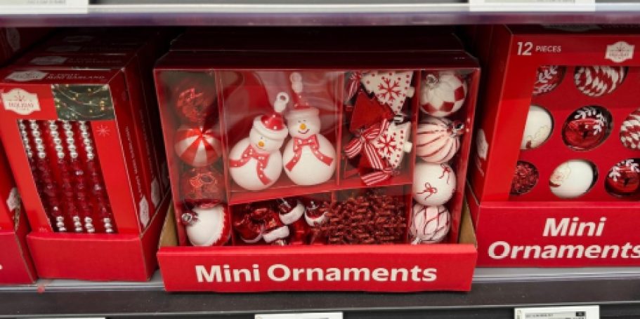 Walmart Mini Christmas Trees & Ornaments from $2.66