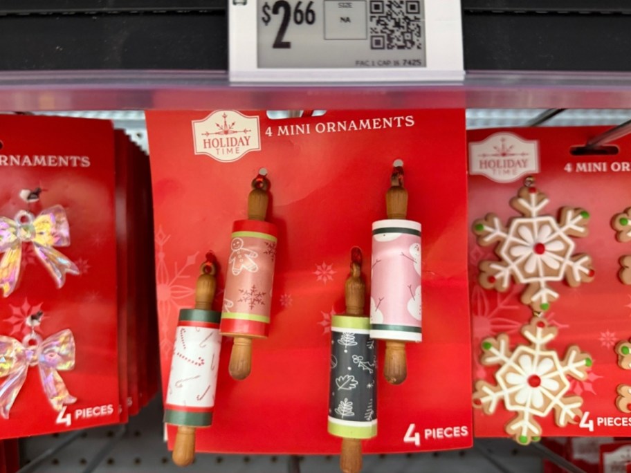 mini rolling pin ornaments