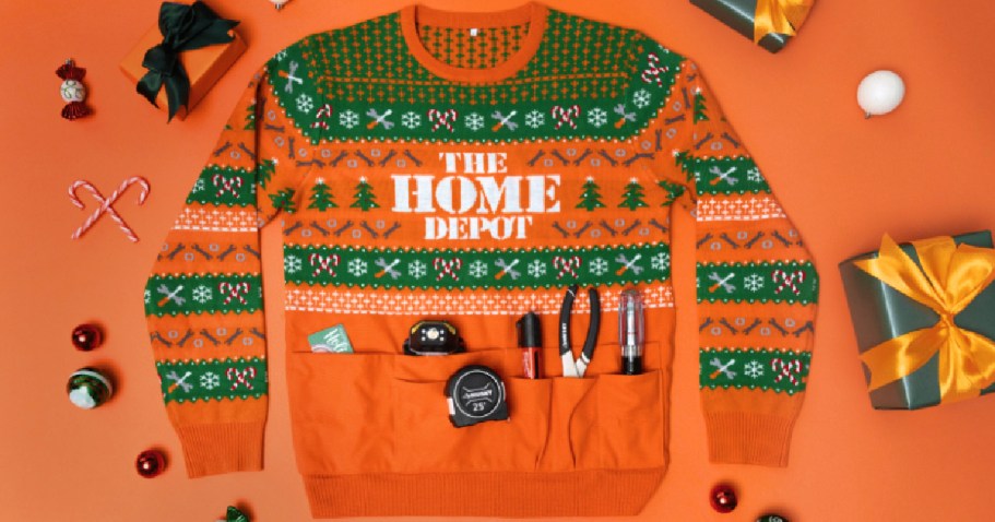 Home Depot Christmas Sweater Drops 10/1 (Includes a FREE $50 Gift Card + Tools!)