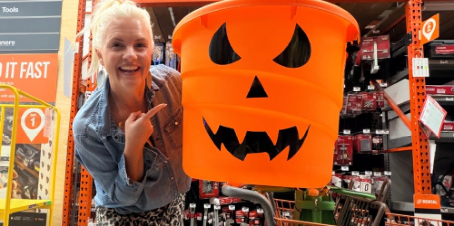 Home Depot’s HUGE Halloween Buckets Are Under $9