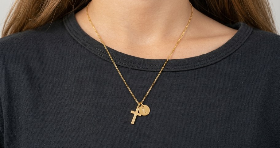 Cross Initial Necklaces Just $4 on Amazon | Easy Gift Idea!